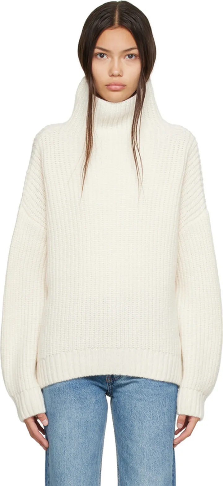 ANINE BING Off-White Sydney Turtleneck