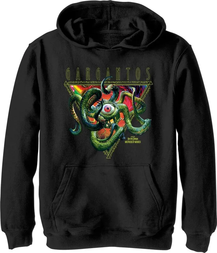Boy's Marvel Doctor Strange in the Multiverse of Madness Gargantos Pull Over Hoodie - Black - Large