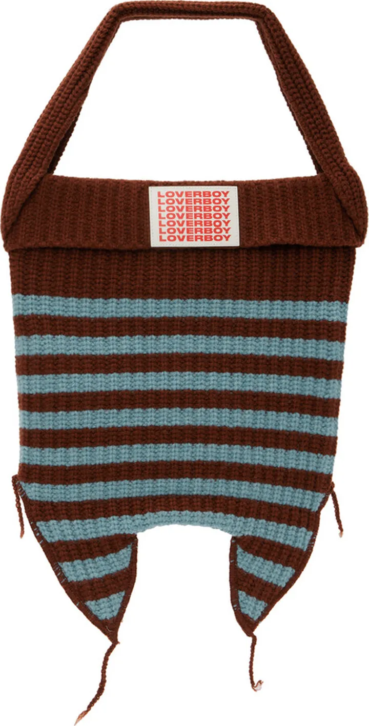 Charles Jeffrey Loverboy SSENSE Exclusive Blue & Brown Mini Bag