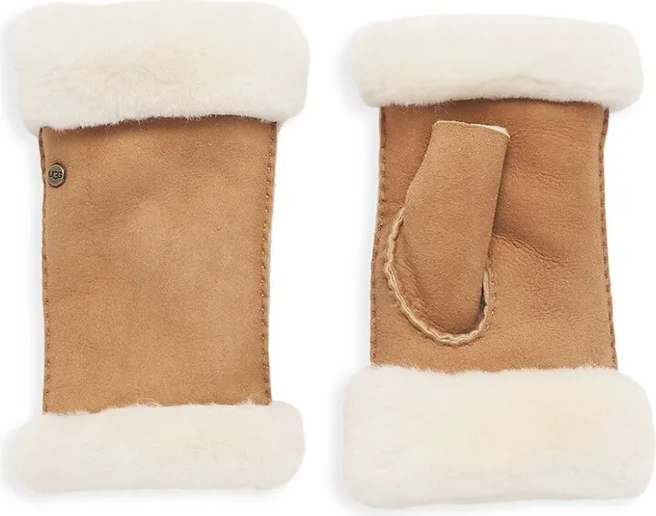 Sheepskin Fingerless Gloves