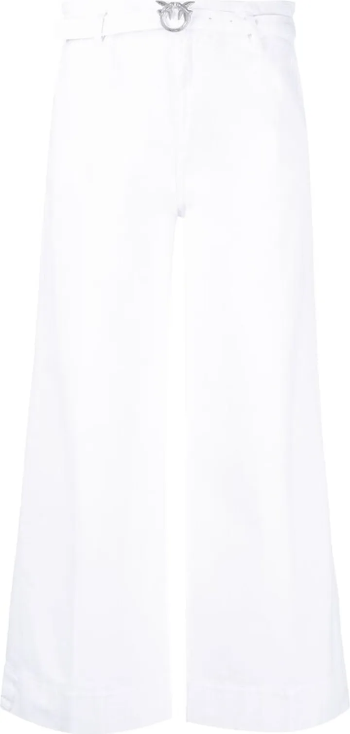 Wide-Leg Cropped Jeans
