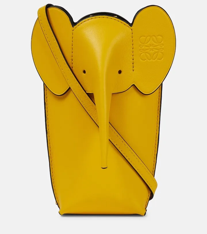 Elephant Pocket leather shoulder bag
