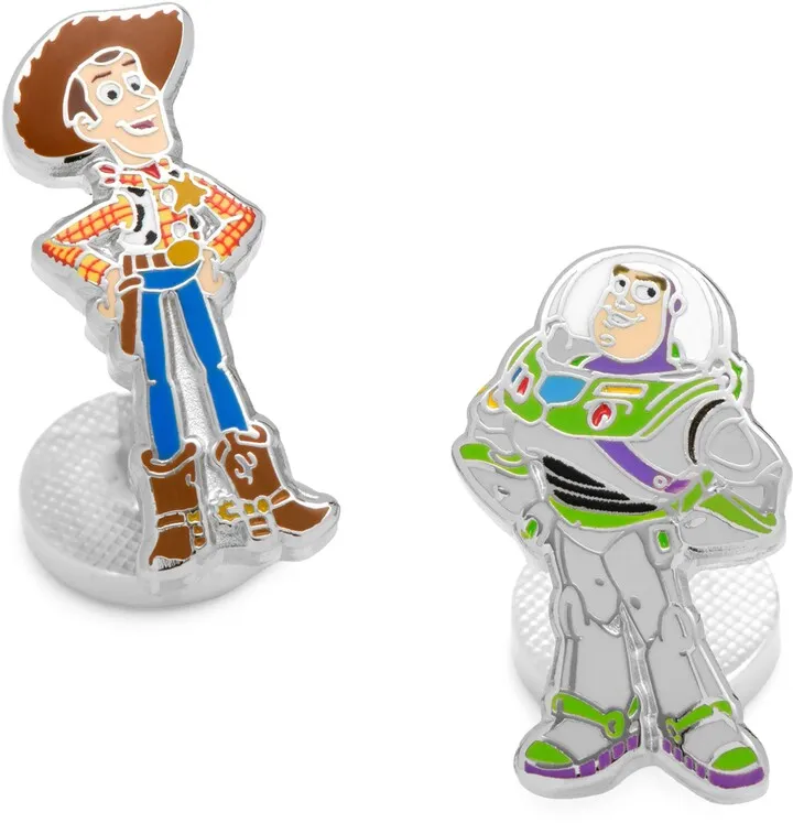 Woody & Buzz Lightyear Mismatched Cuff Links