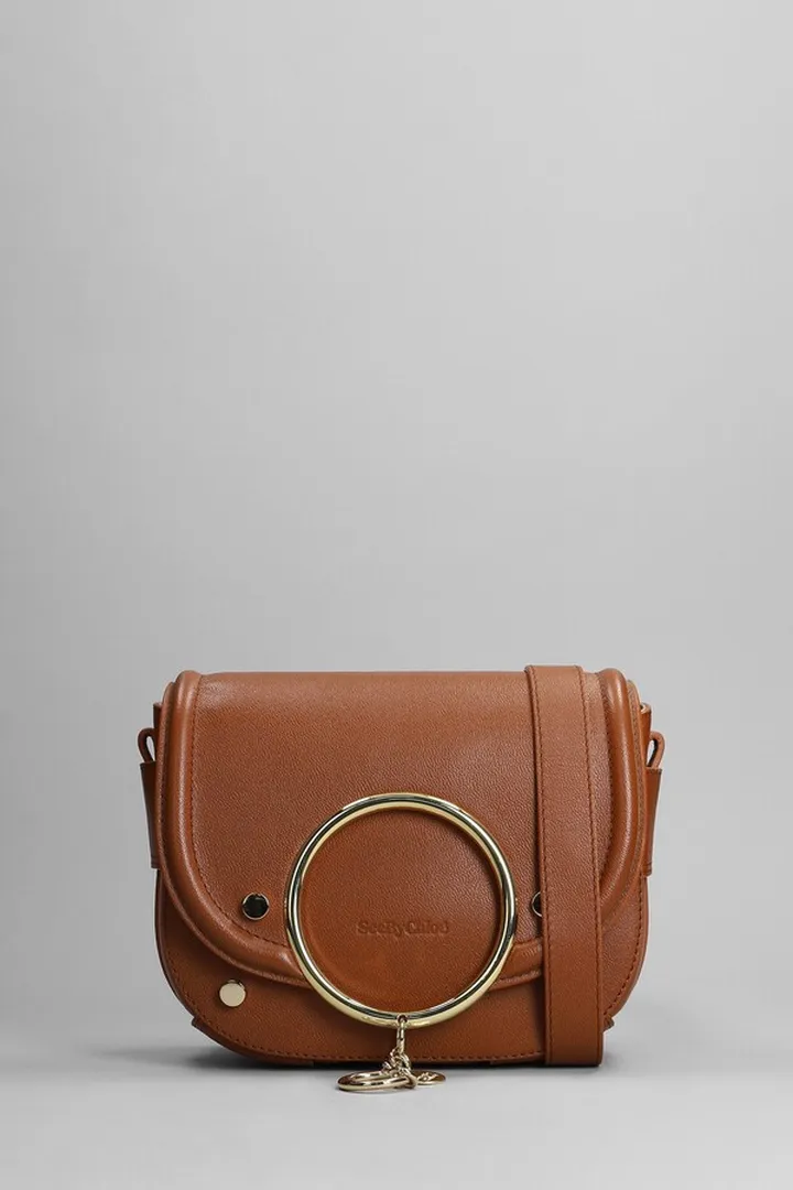 Mara Shoulder Bag In Leather Color Leather