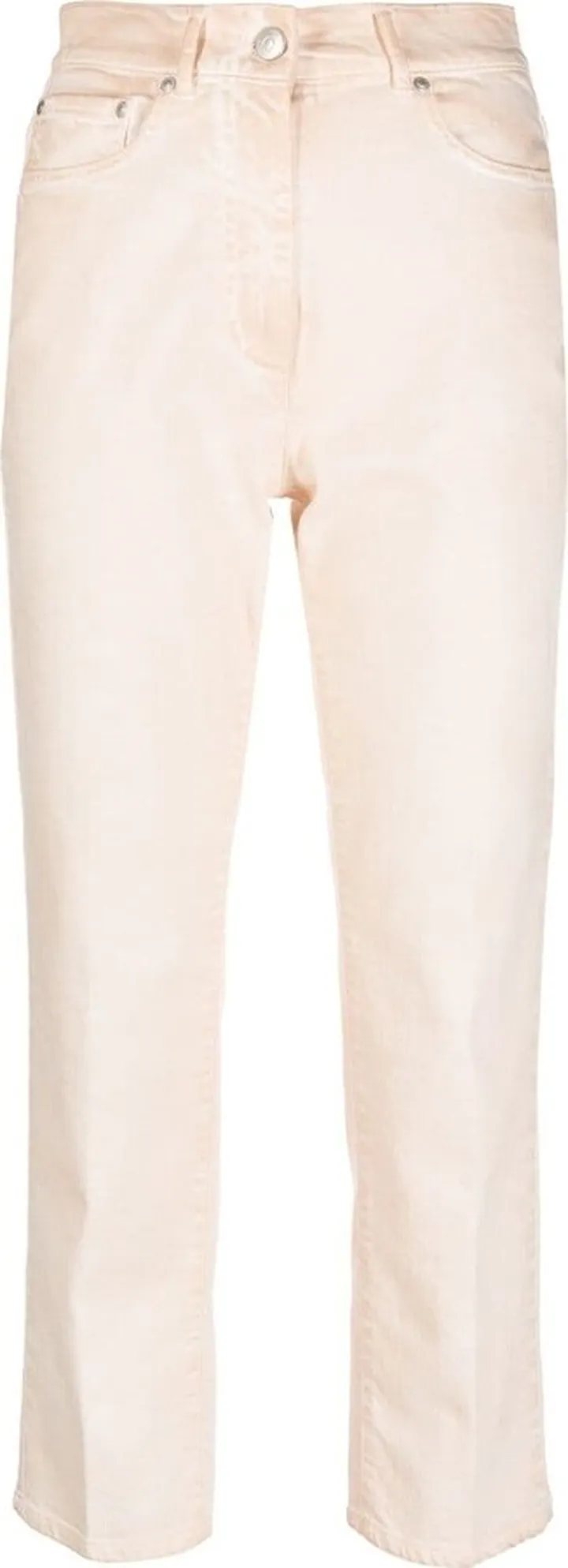 Cropped Straight-Leg Trousers