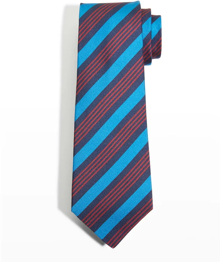 Men's Multi-Stripe Silk Tie