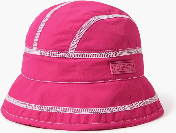 Le Bob Frescu topstitched shell bucket hat