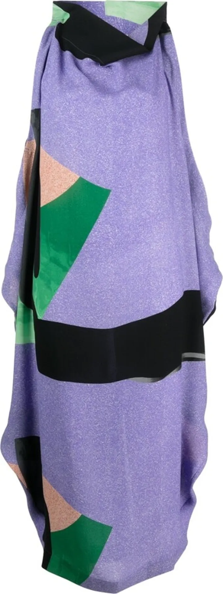 ISSEY MIYAKE- Printed Midi Dress