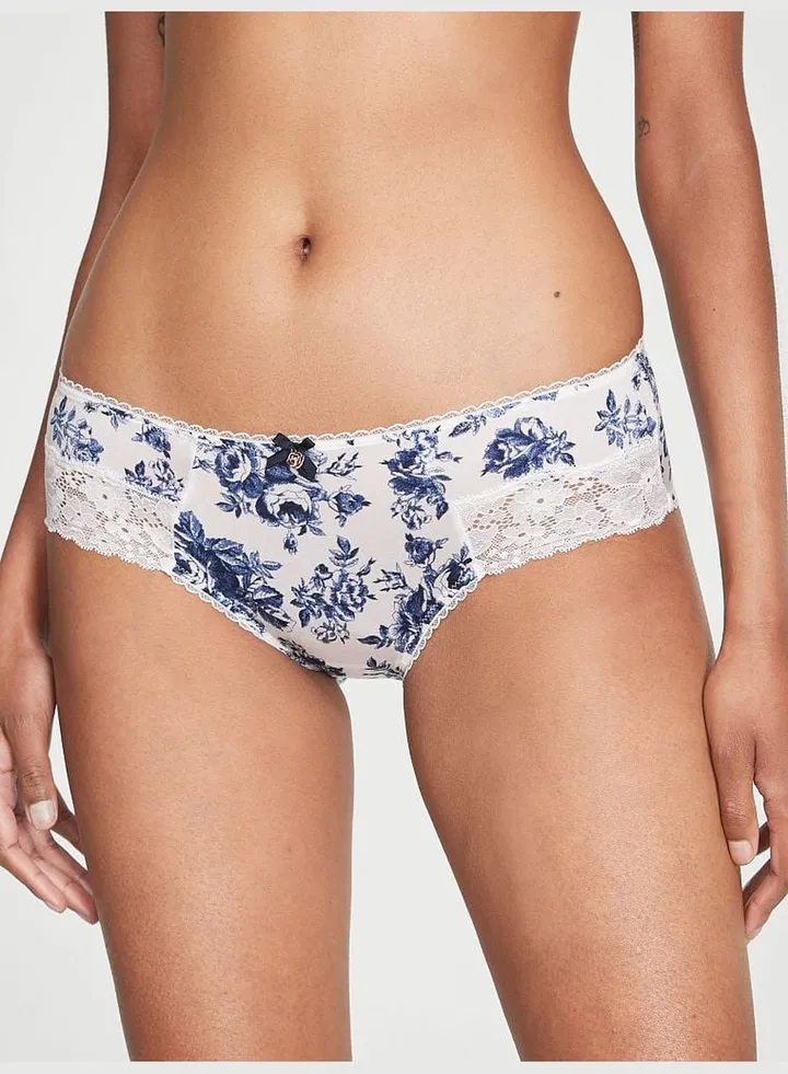 Lace-Inset Hiphugger Panty
