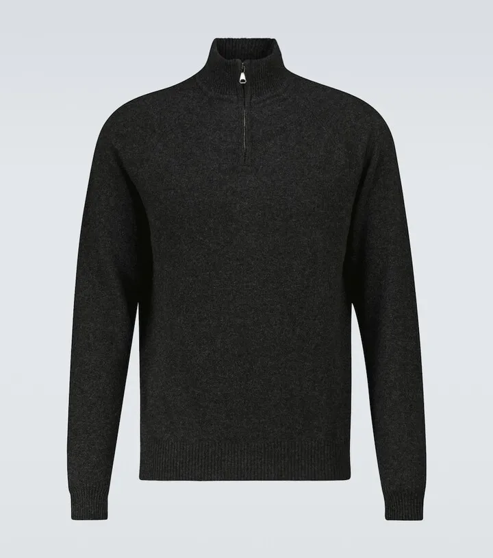 Finley 2 half-zipped cashmere sweater