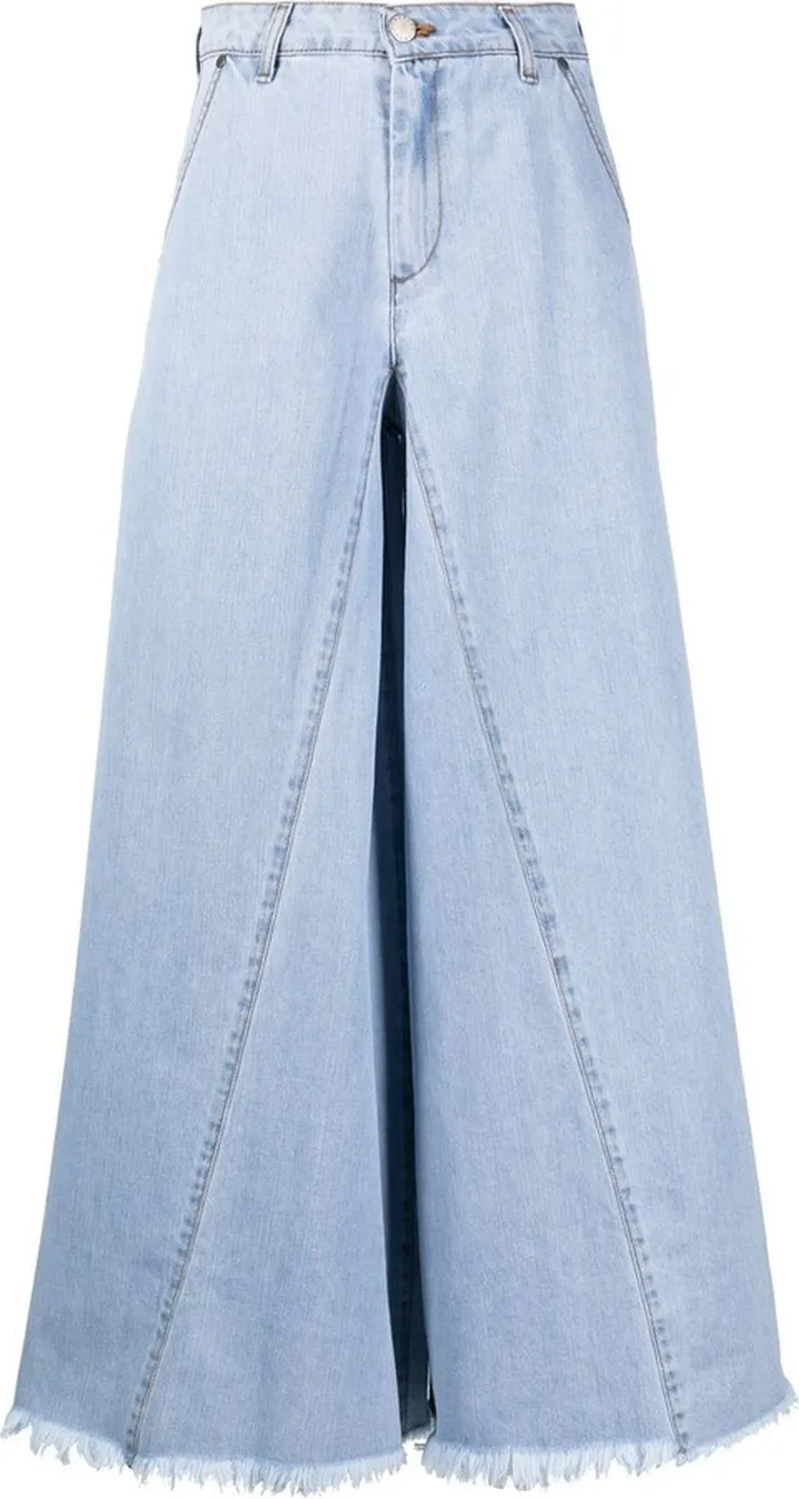 Wide-Leg Cotton Jeans