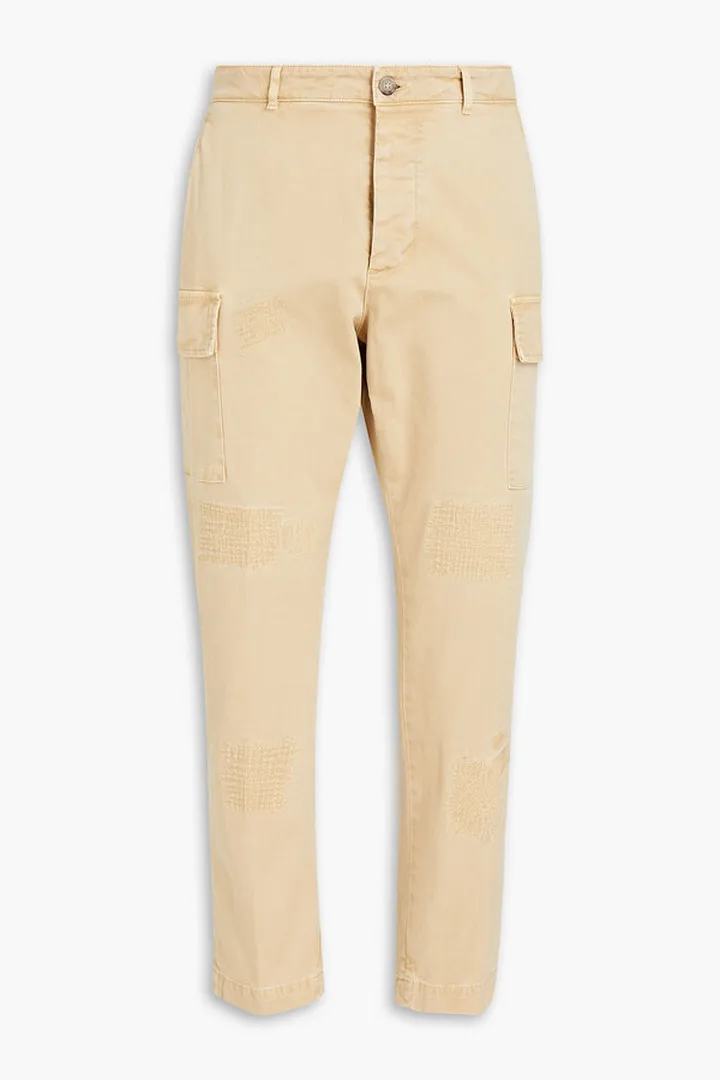 Cotton-blend twill cargo pants