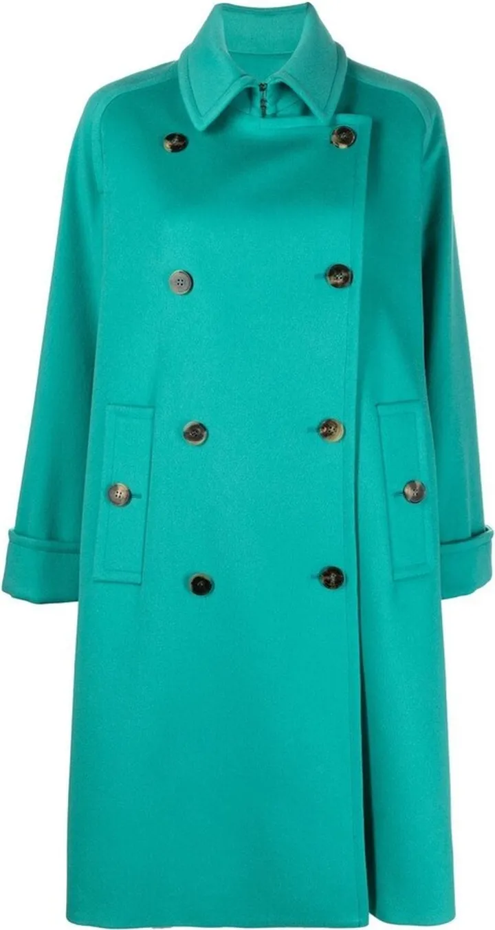 ALBERTO BIANI- Double-breasted Wool Coat