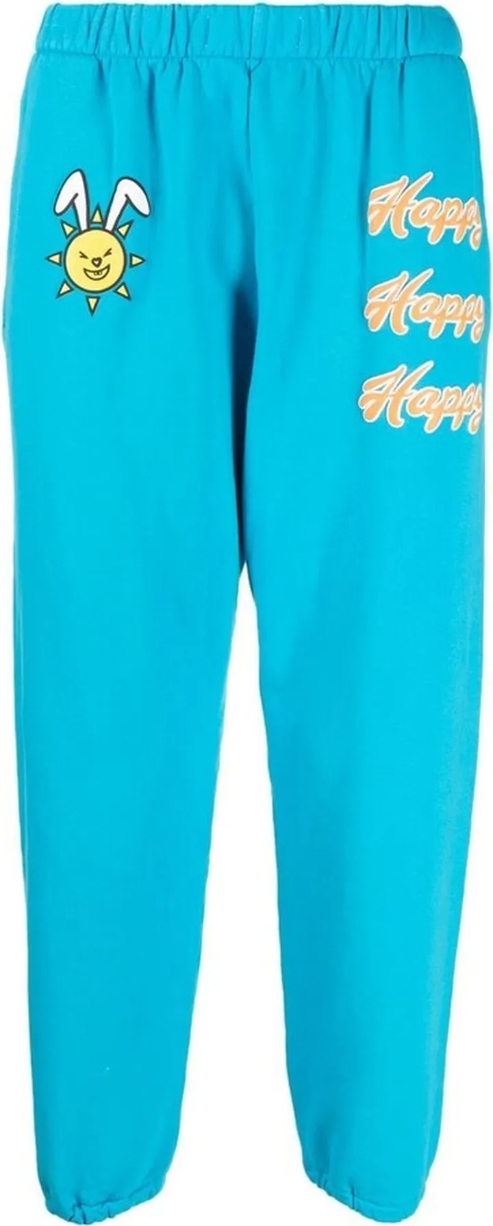 Happy-print detail track pants