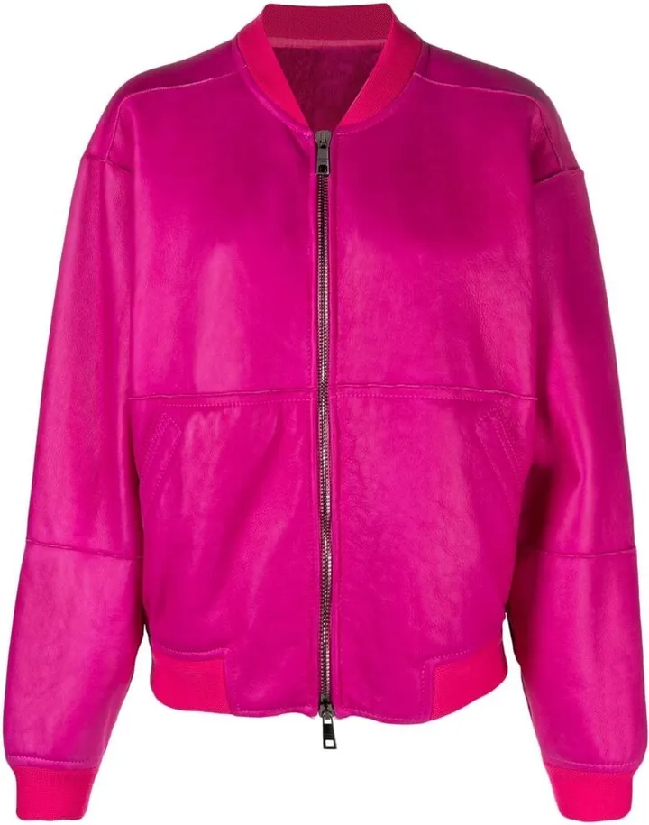 Sheepskin Oversize Bomber Jacket