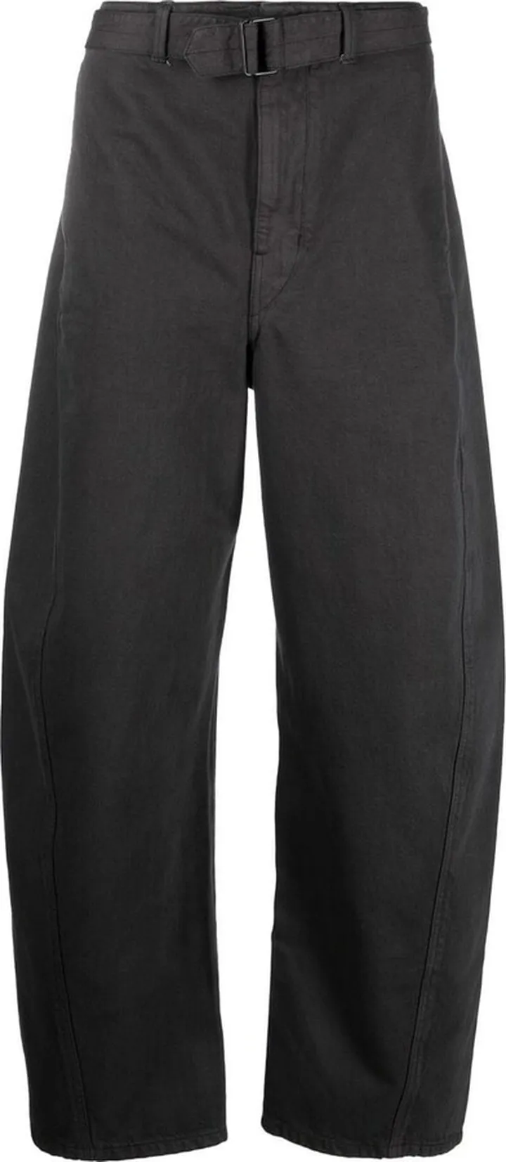 Belted Straight-Leg Trousers