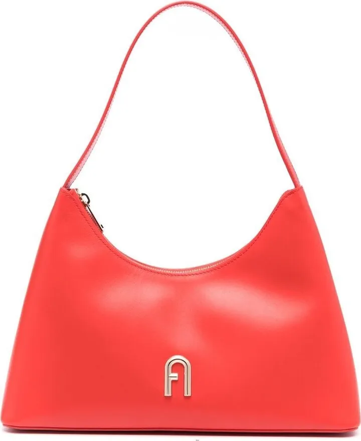 Leather Logo Plaque Shoulder Bag