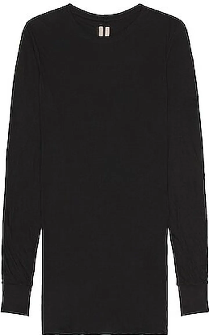 Rick Owens Double Long Sleeve Tee in Black