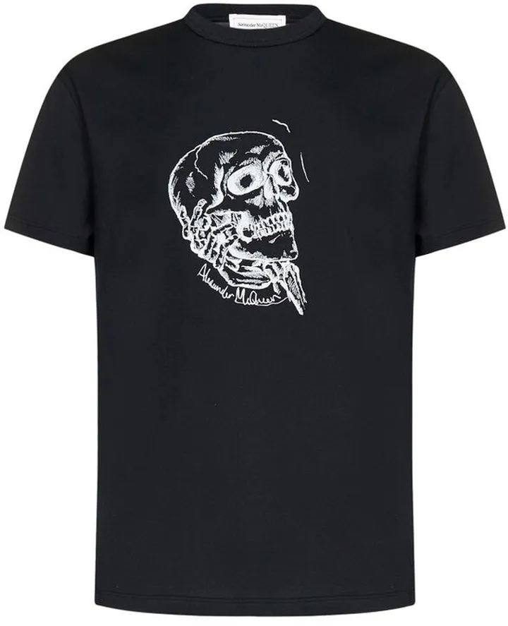Alexander McQueen Skull-Print Crewneck T-Shirt