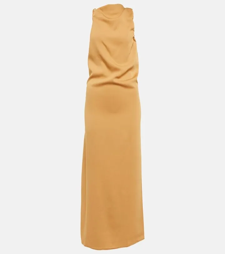 Asymmetric maxi dress