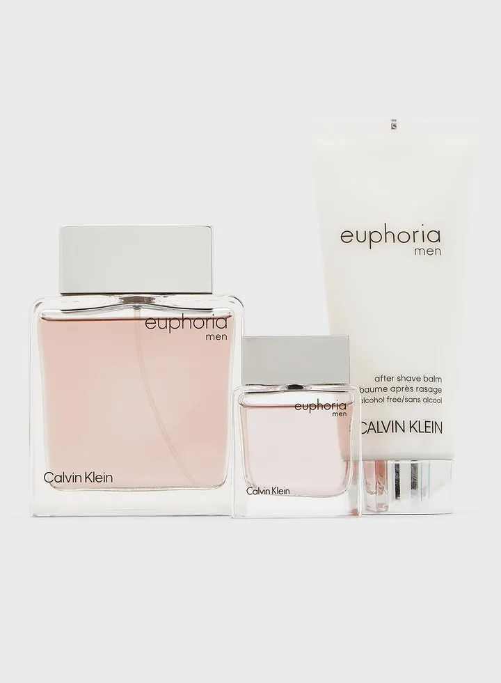 Calvin Klein Men's 3-Pc. Euphoria Eau de Toilette Festive Gift Set
