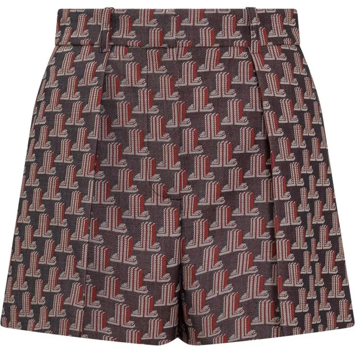 Lanvin All-Over Monogram Printed Shorts