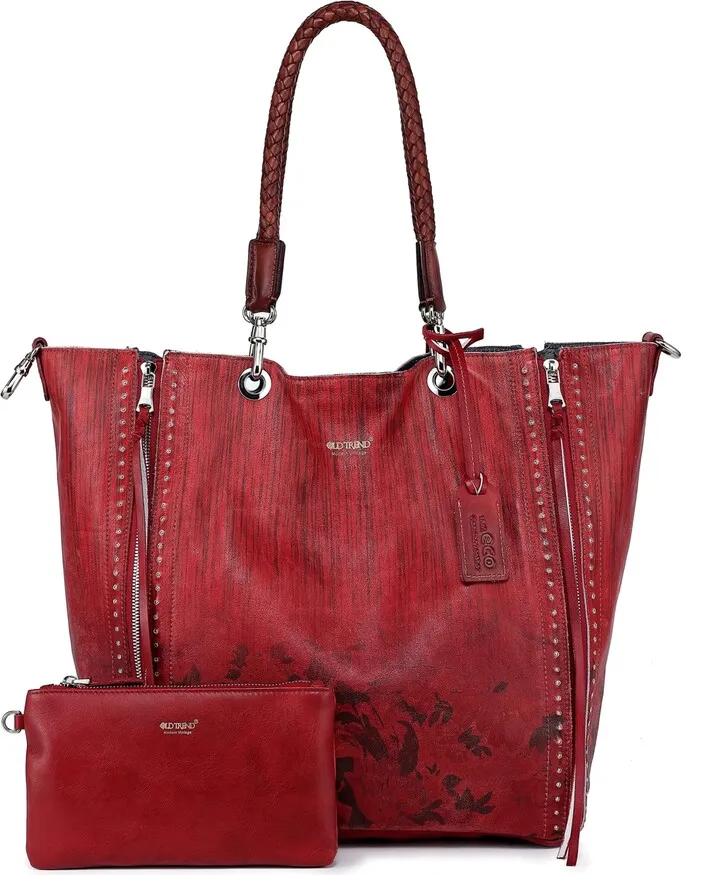 Old Trend Women's Barracuda Hand Painted Clasp Closure Tote Bag