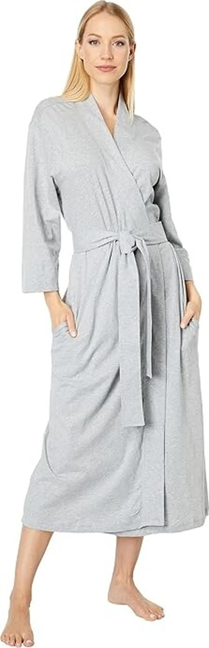 Jockey Cotton Robe (Mid Grey Heather 1) Women's Pajama