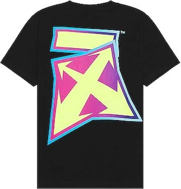 OFF-WHITE Degrade Short Sleeve T-Shirt in Black