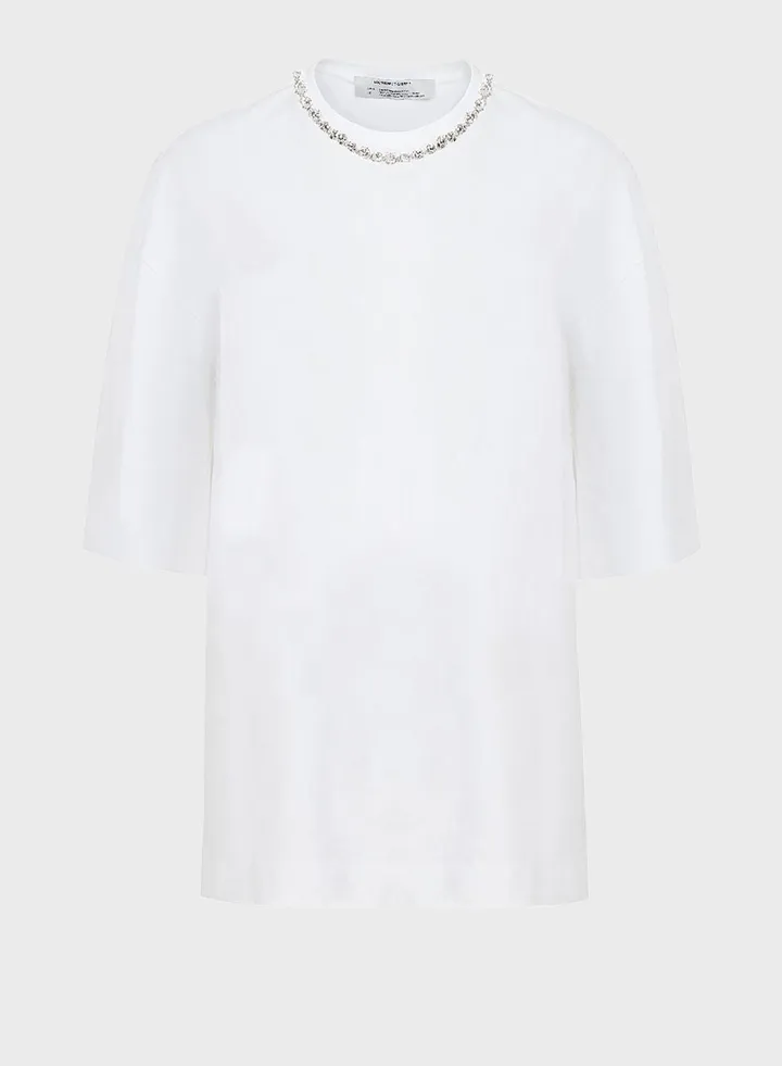 Embellished Round Neck T-Shirt