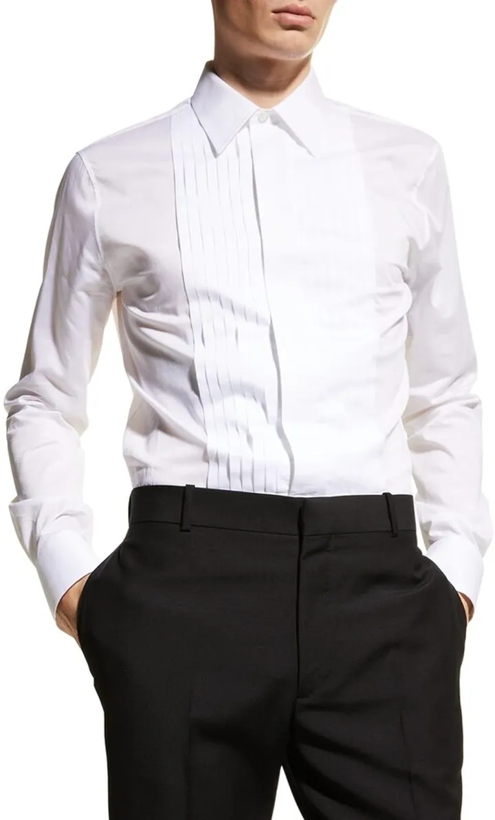 Men's Pleated-Bib Tuxedo Shirt