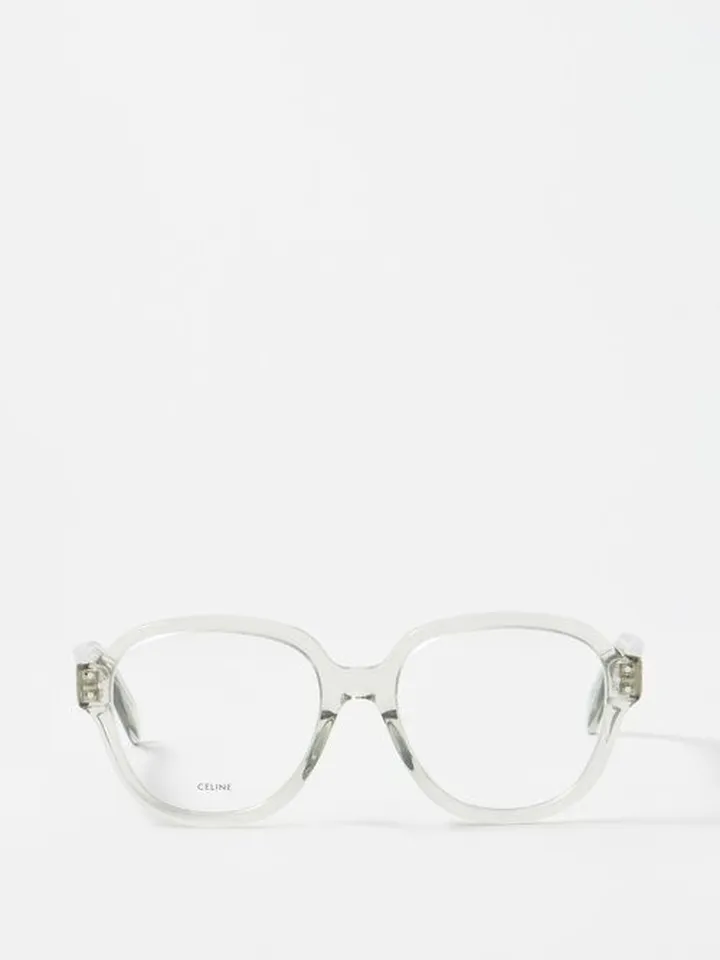 Bold Story Oversized Round Acetate Glasses