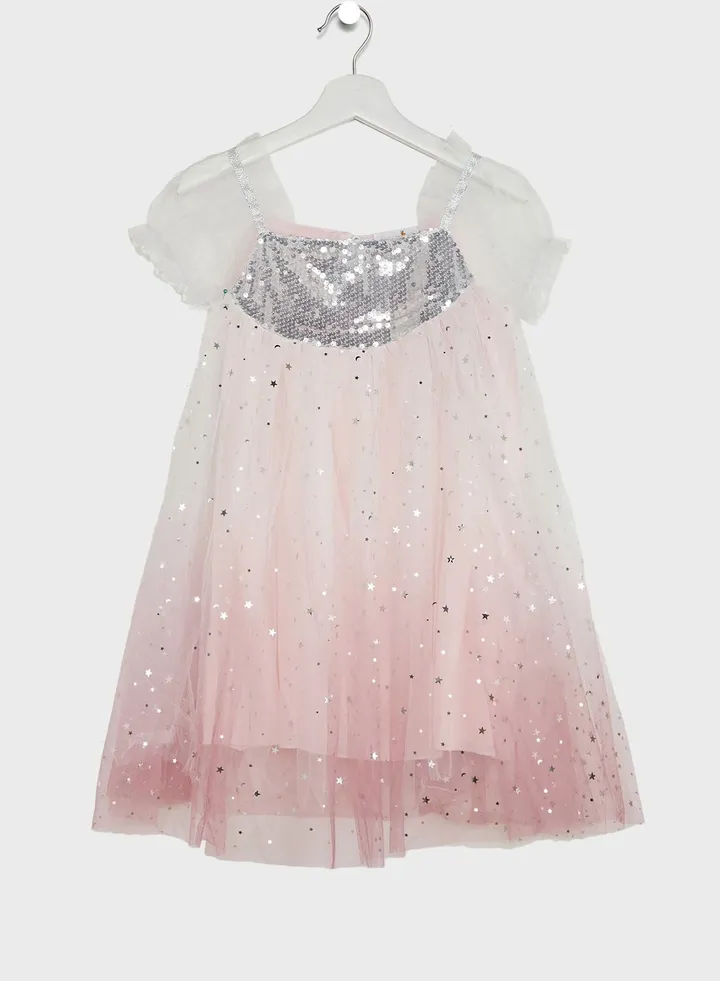 Girls Embellished Evening Wear Dress