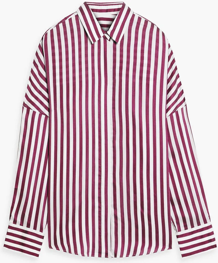 Massari striped poplin shirt