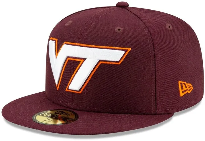Men's Maroon Virginia Tech Hokies Basic 59FIFTY Team Fitted Hat