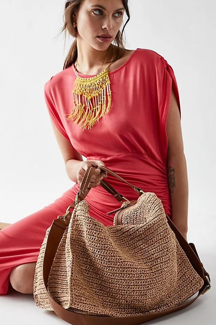 Sparkes Straw Tote by Free People
