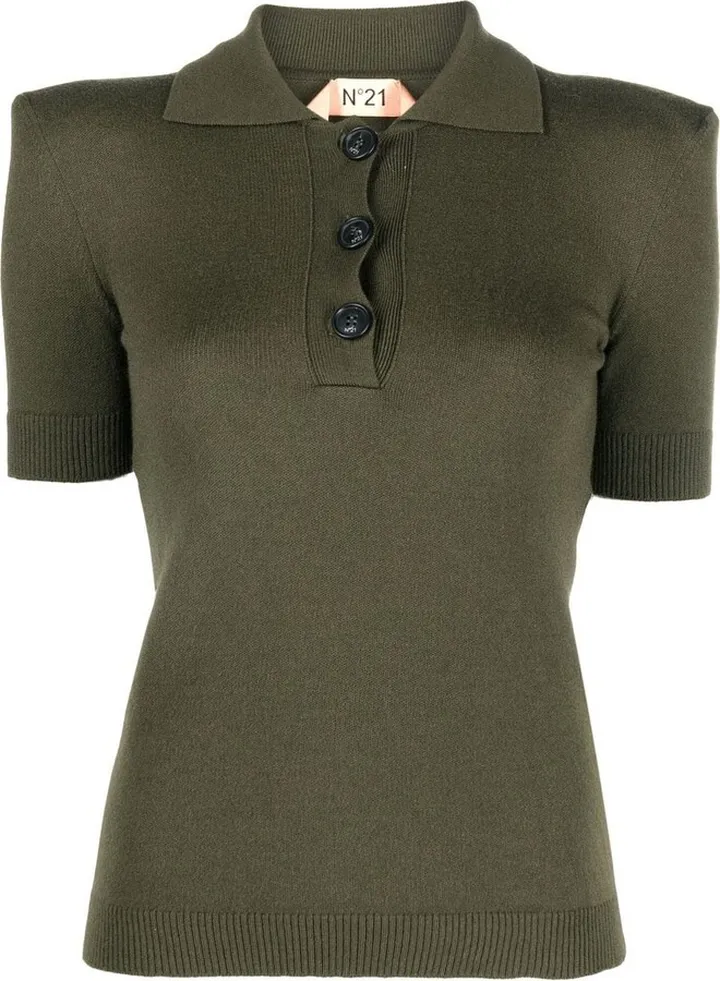 Fine-Knit Polo Shirt