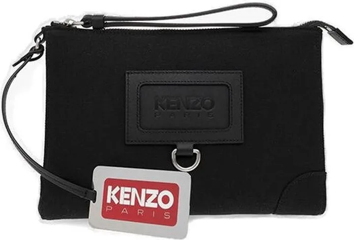 Kenzo Logo Patch Wrist Strap Purse