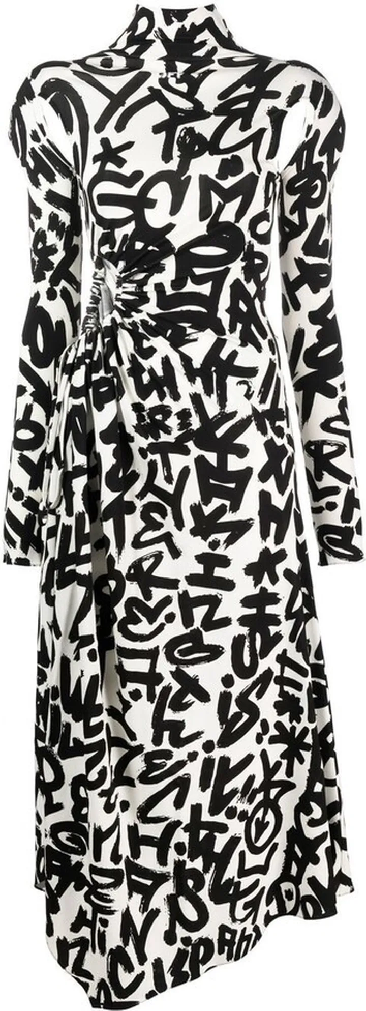 x Graffiti Milano by Leonardo Totino asymmetric dress