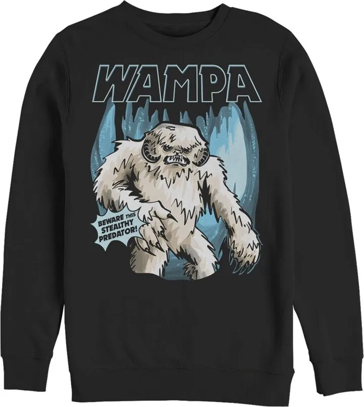 Men's Star Wars Wampa Beware This Stealthy Predator Sweatshirt - Black - Medium