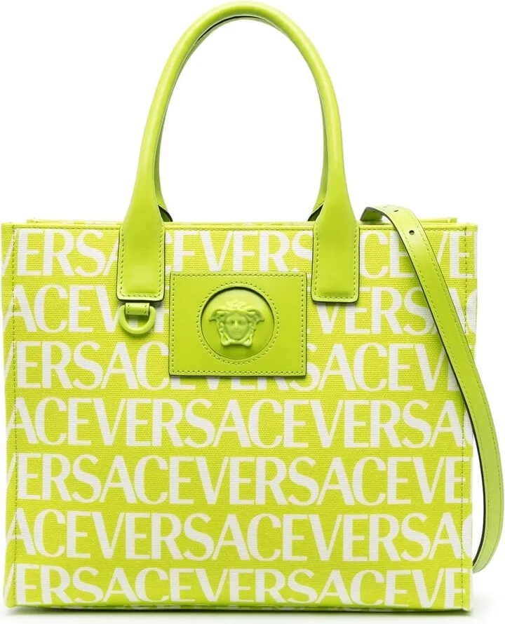 Versace Allover small tote bag