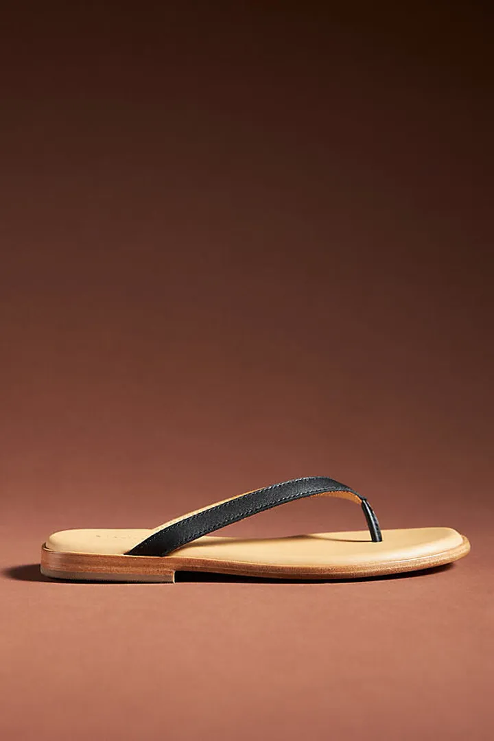 Nisolo Flip Flops Black