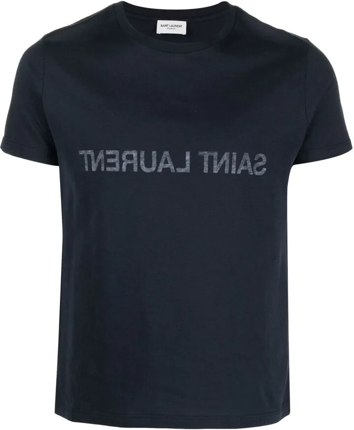 Reverse logo-print cotton T-shirt