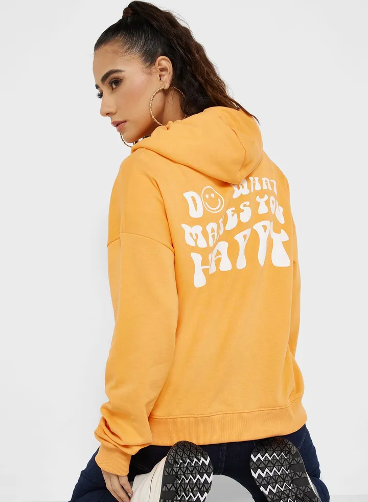 Graphic Zip Thru Hoodie