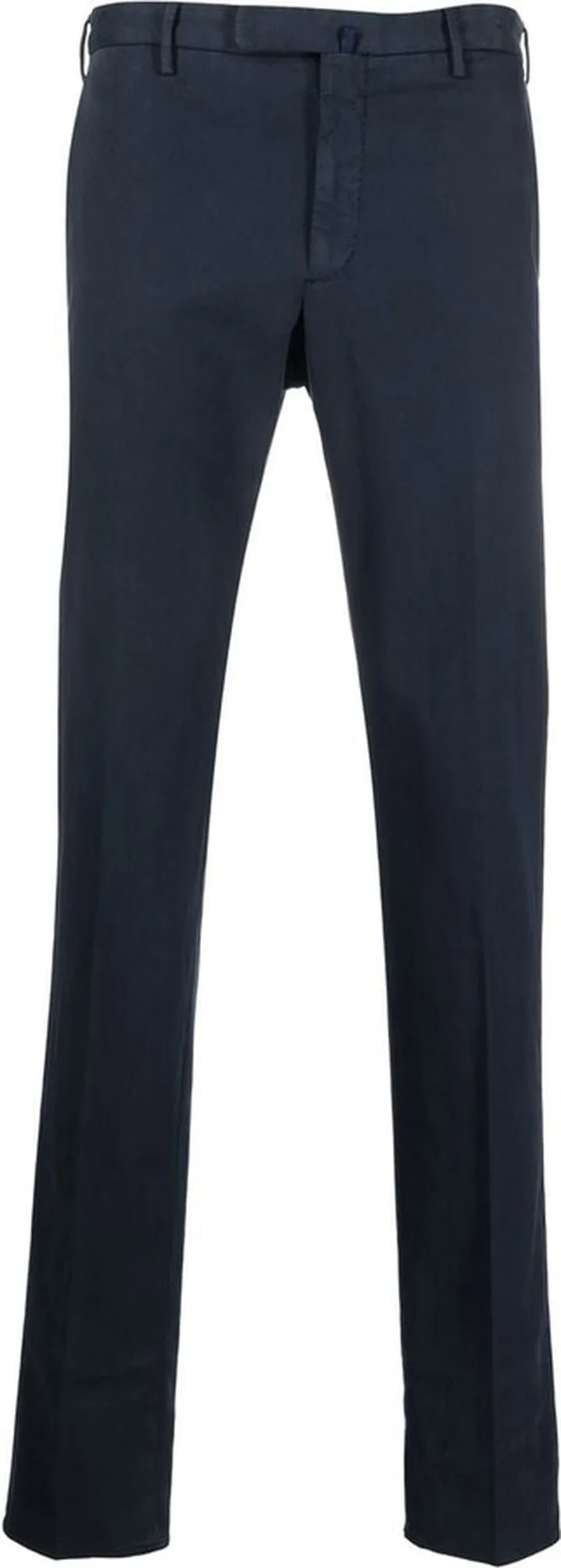 Slim-Fit Cotton Trousers