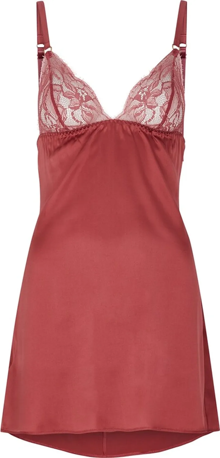 Fleur Of England Sienna Lace And Satin Chemise