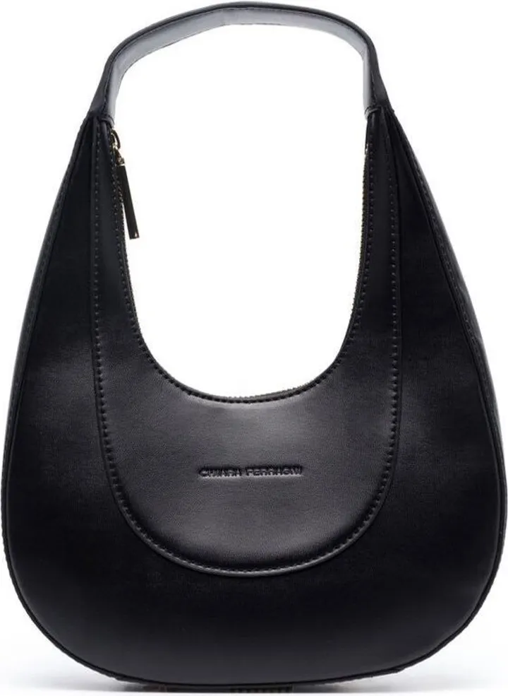 Black Golden Eye Star Shoulder Bag In Polyester Woman