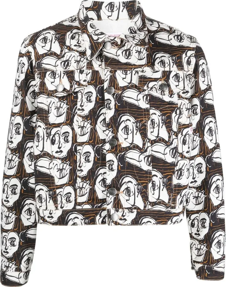 CHARLES JEFFREY LOVERBOY- Printed Denim Jacket
