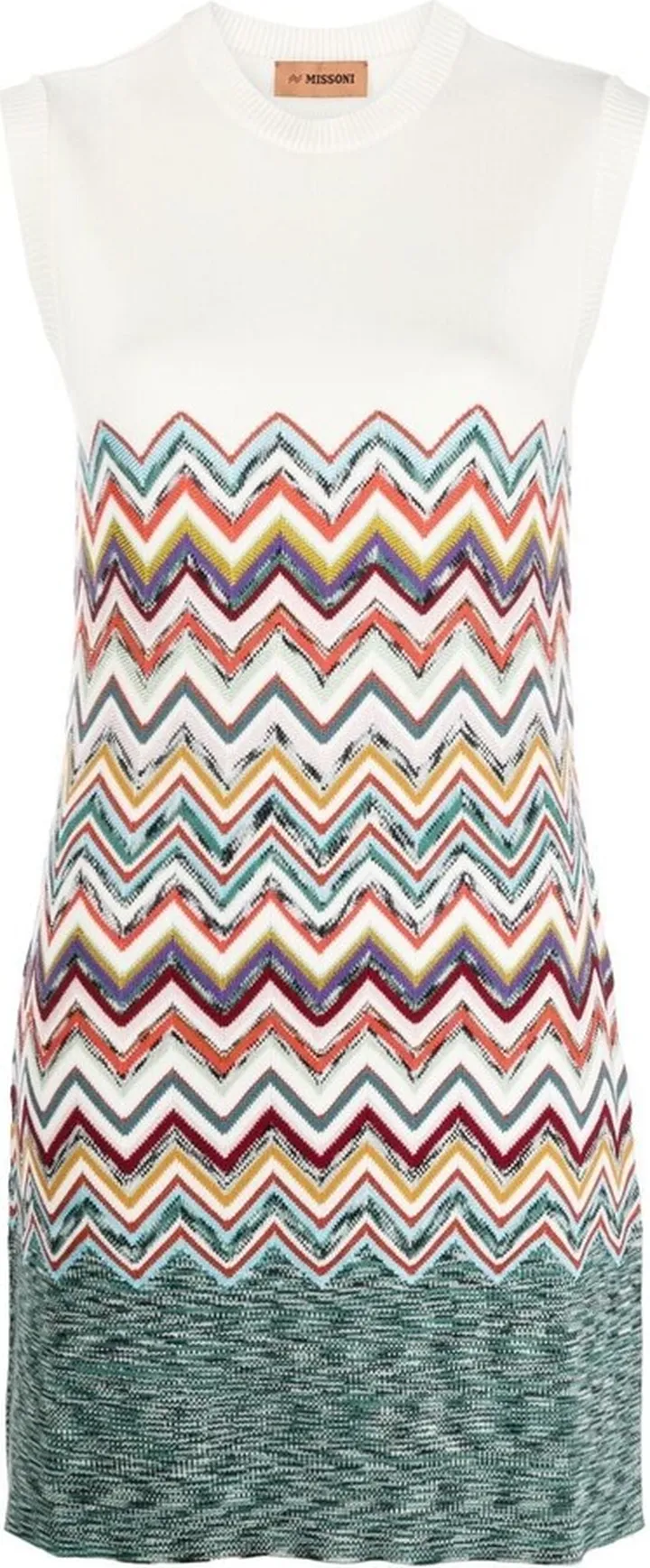 Zigzag-Knit Shift Dress