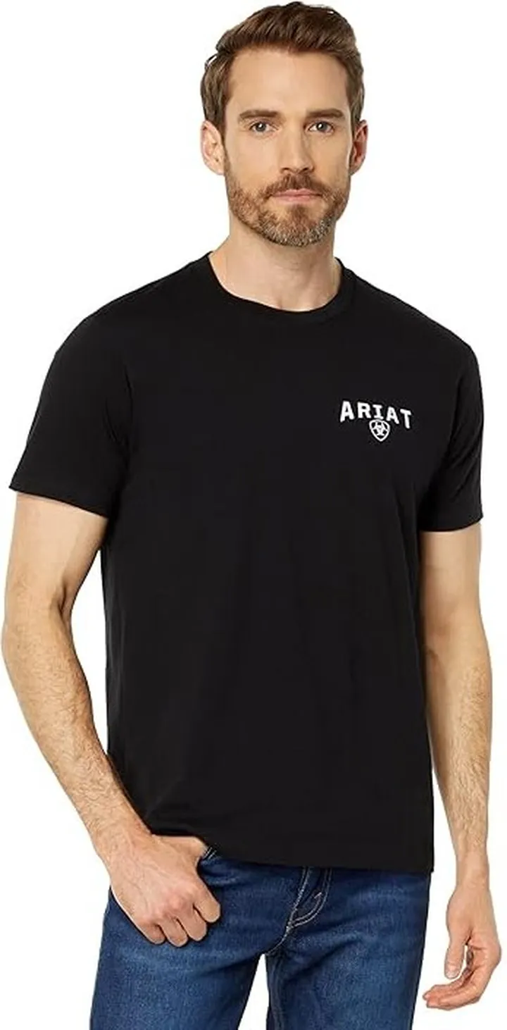 Ariat 93 Liberty T-Shirt (Black) Men's Clothing